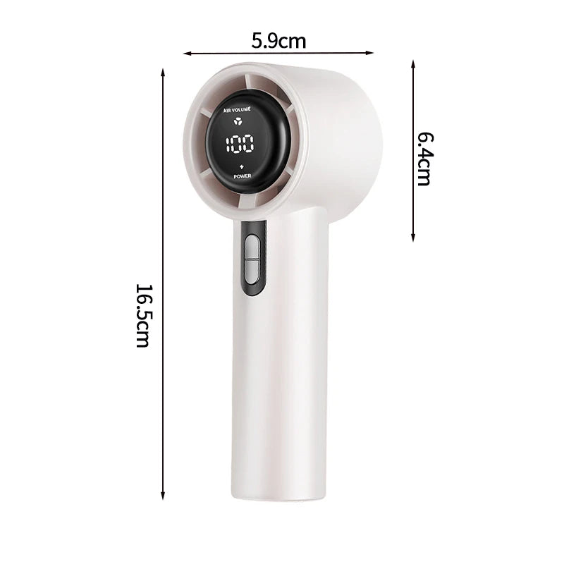 Mini Bladeless Handheld Fan USB Rechargeable Hand Fan Portable Personal Highspeed Fans Electric Eyelash Fan