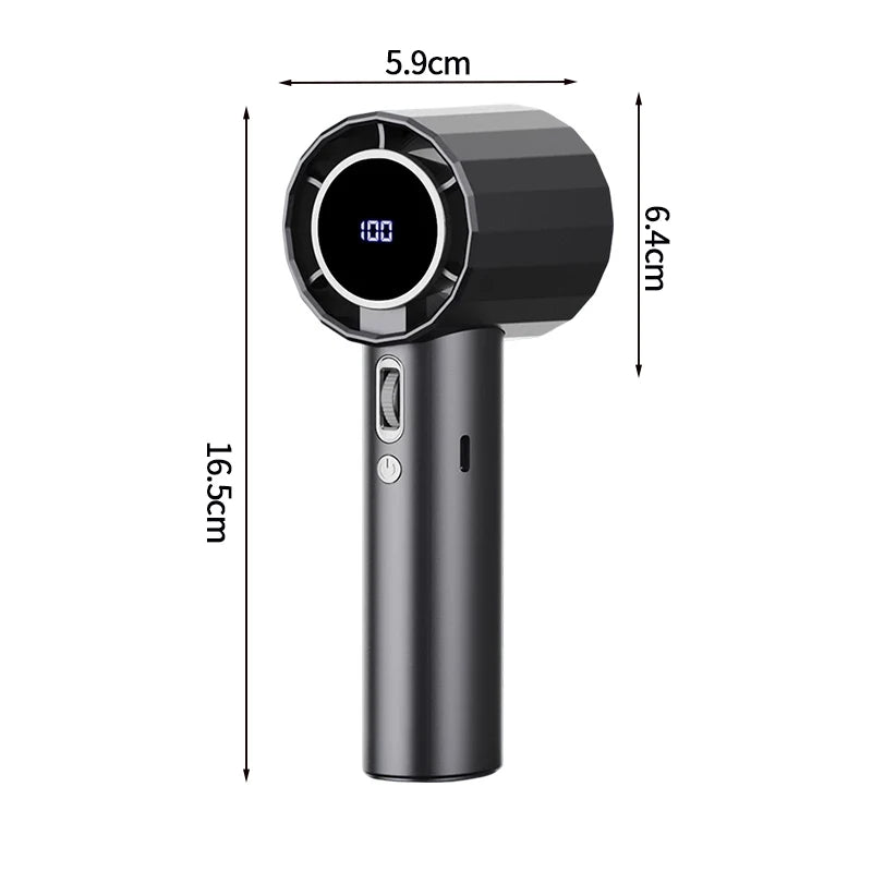 Mini Bladeless Handheld Fan USB Rechargeable Hand Fan Portable Personal Highspeed Fans Electric Eyelash Fan