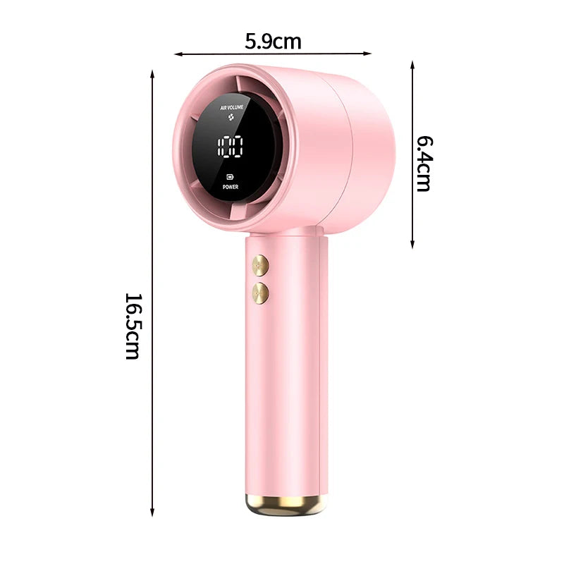 Mini Bladeless Handheld Fan USB Rechargeable Hand Fan Portable Personal Highspeed Fans Electric Eyelash Fan