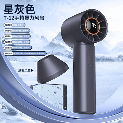 Mini Bladeless Handheld Fan USB Rechargeable Hand Fan Portable Personal Highspeed Fans Electric Eyelash Fan