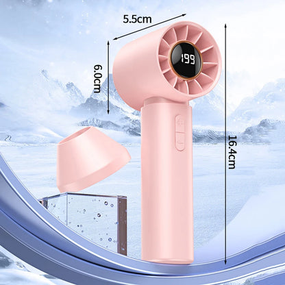 Mini Bladeless Handheld Fan USB Rechargeable Hand Fan Portable Personal Highspeed Fans Electric Eyelash Fan