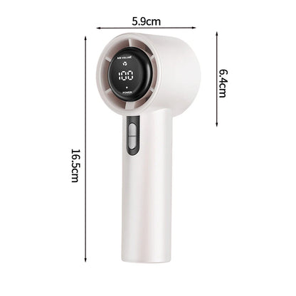 Mini Bladeless Handheld Fan USB Rechargeable Hand Fan Portable Personal Highspeed Fans Electric Eyelash Fan