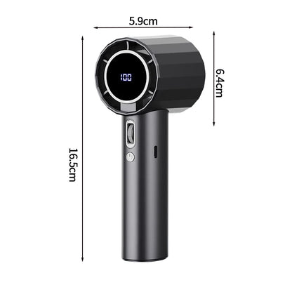 Mini Bladeless Handheld Fan USB Rechargeable Hand Fan Portable Personal Highspeed Fans Electric Eyelash Fan