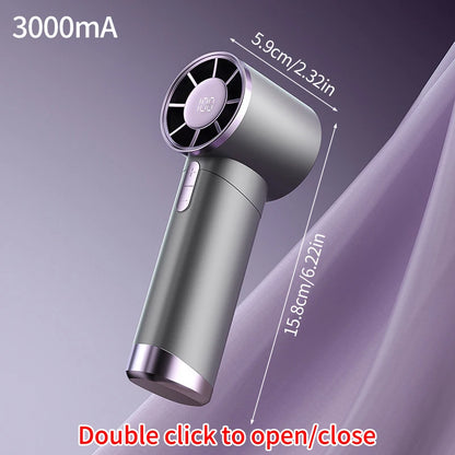 Mini Bladeless Handheld Fan USB Rechargeable Hand Fan Portable Personal Highspeed Fans Electric Eyelash Fan