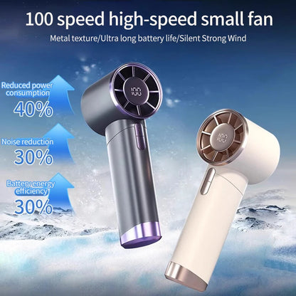 Mini Bladeless Handheld Fan USB Rechargeable Hand Fan Portable Personal Highspeed Fans Electric Eyelash Fan