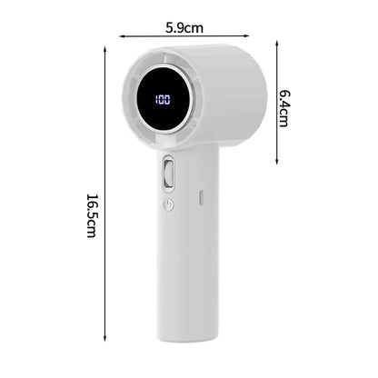 Mini Bladeless Handheld Fan USB Rechargeable Hand Fan Portable Personal Highspeed Fans Electric Eyelash Fan