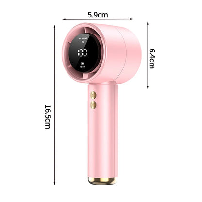 Mini Bladeless Handheld Fan USB Rechargeable Hand Fan Portable Personal Highspeed Fans Electric Eyelash Fan